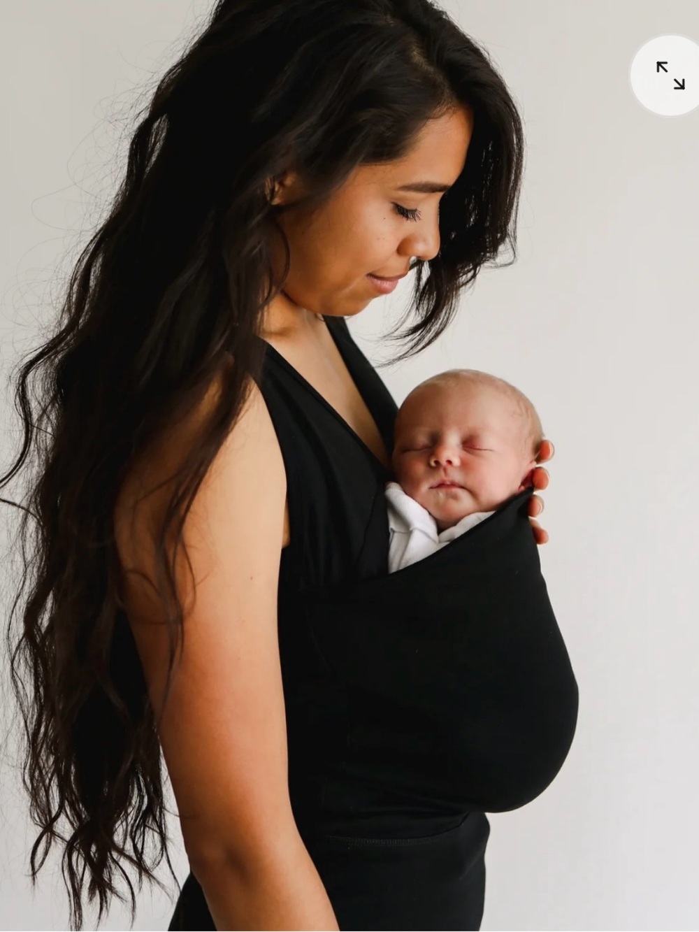 Lalabu Women’s Soothe Shirt Tank, Black XL Maternity - Picture 3 of 15